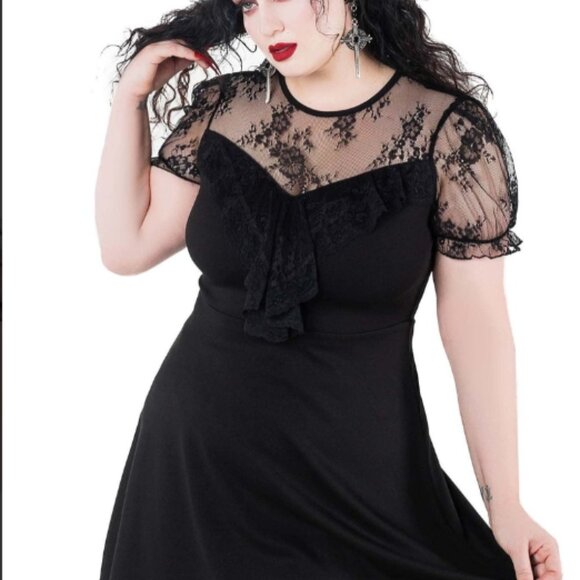 New Killstar Buffy Skater Black Dress - Picture 6 of 10